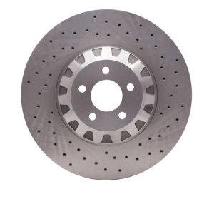 Ford Mustang Brake Rotor (1) - Left Front - R1 Concepts - Drilled - `16-`18 Ford Mustang Brake Rotor (1) - Left Front - R1 Concepts - Drilled - `16-`18